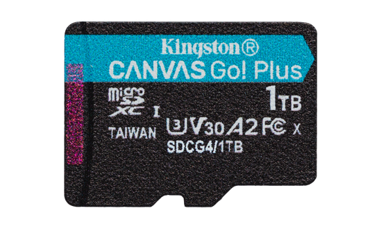 Card de Memorie MicroSDXC Kingston,1TB,Canvas GO Plus,Fara Adaptor