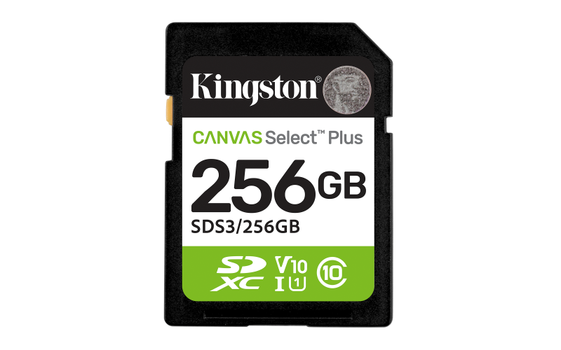 Card de Memorie SDXC Kingston 256GB,Canvas Select Plus