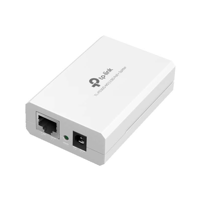 TP-Link, PoE+ Splitter, TL-PD30G-M2, IEEE 802.3af/at, 2*10/100/1000Mbps RJ45, Amperaj 2A, alb