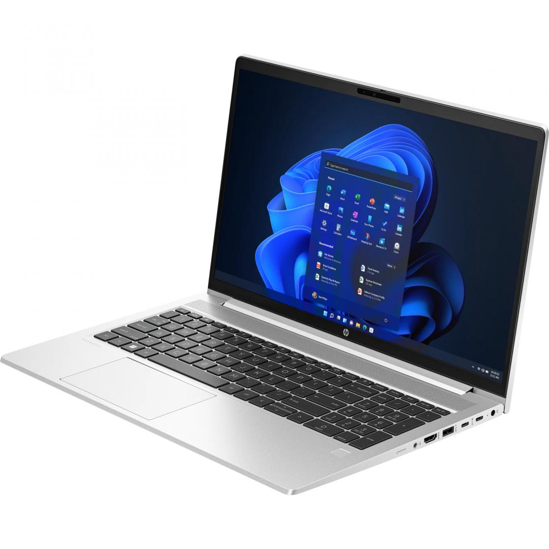 Laptop HP ProBook 450 G10 cu procesor Intel Core i5-1335U 10-Core (1.3GHz, up to 4.6GHz, 12MB), 15.6 inch FHD, Intel Iris Xe Graphics, 16GB DDR4, SSD, 1TB PCIe NVMe, Windows 11 Pro 64bit, Pike Silver, 3yw