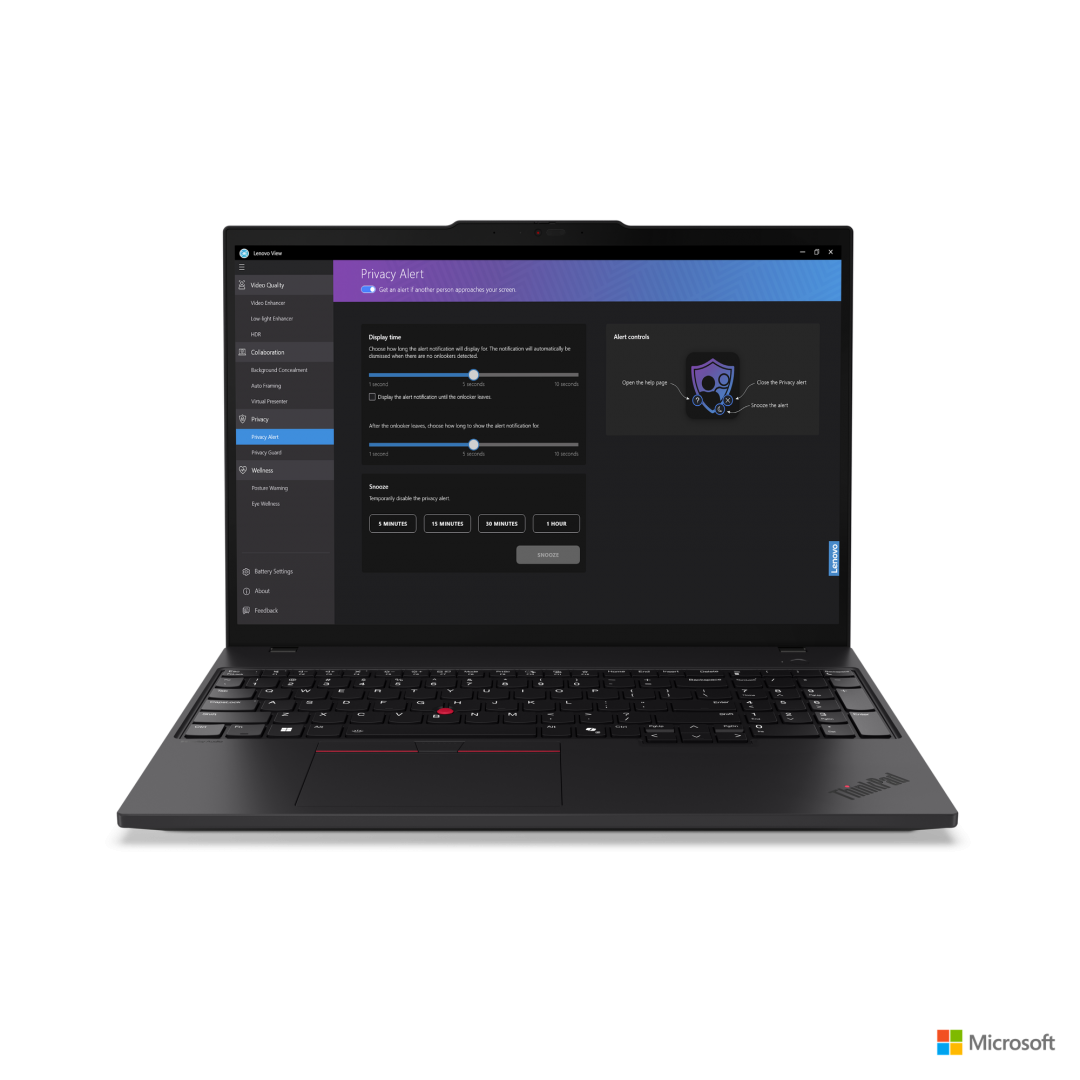 Laptop Lenovo ThinkPad T16 G3; 16" WUXGA; Intel® Core™ Ultra 7 155U; Integrated Intel Graphics; RAM 16; SSD 512; 3YP W11P