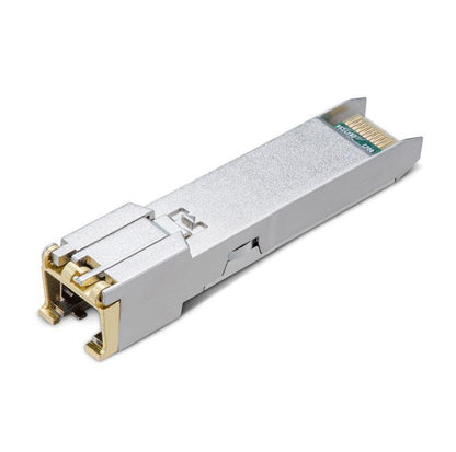 "10GBASE-T RJ45 SFP+ Module SPEC: 10Gbps RJ45 Copper Transceiver, Plug and Play with SFP+ Slot, Support DDM (Temperature and Voltage), Up to 30 m Distance (Cat6a or above)"