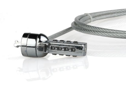 Cablu de securitate laptop Natec, lungime cablu 180 cm, material metal, gri