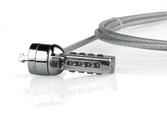 Cablu de securitate laptop Natec, lungime cablu 180 cm, material metal, gri