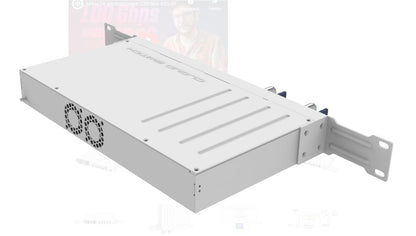 SWITCH MIKROTIK CRS504-4XQ-IN, 1 x 10/100Mbps, 4 x 100 QSFP28 , Procesor: 650 MHz, 64MB RAM, 16MB flash, dimensiuni: 320 x 185 x 44 mm, racier: 2 vantilatoare.IP 20.