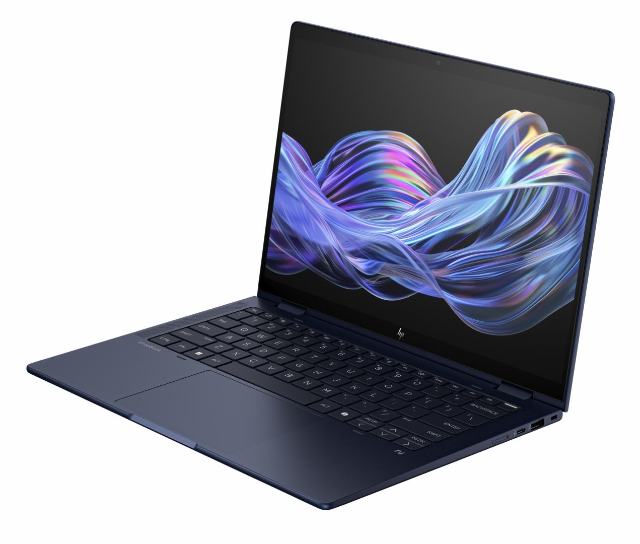 Laptop HP EliteBook x360 Flip G1i cu procesor Intel Core Ultra 5-226V 8-Core (2.1GHz, up to 4.5GHz, 8MB, 40 TOPS), 14.0 inch WUXGA TOUCH, Intel Arc Graphics, 16GB LPDDR5X, SSD, 512GB PCIe NVMe, Windows 11 Pro 64bit NextGen Standard, Atmospheric Blue