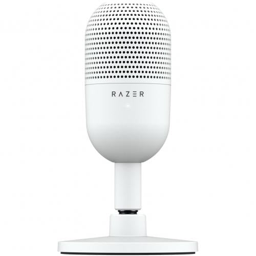 Microfon Razer Seiren V3 Chroma RGB USB, frecventa raspuns 20 Hz - 20000 Hz, sensibilitate 110 dB (THD > 1% at 1 kHz), alb