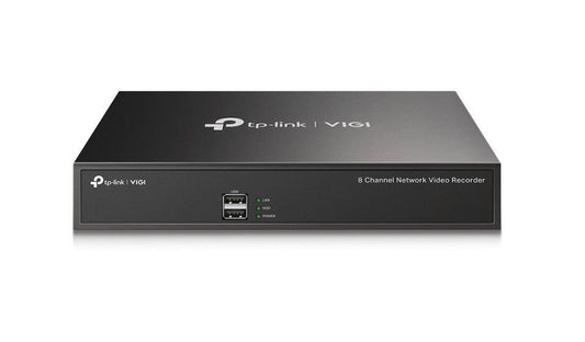NVR TP-Link VIGI 8 canale 1008H; 8 MP,1 SATA Interface, max 10TB, H.265+; ONVIF