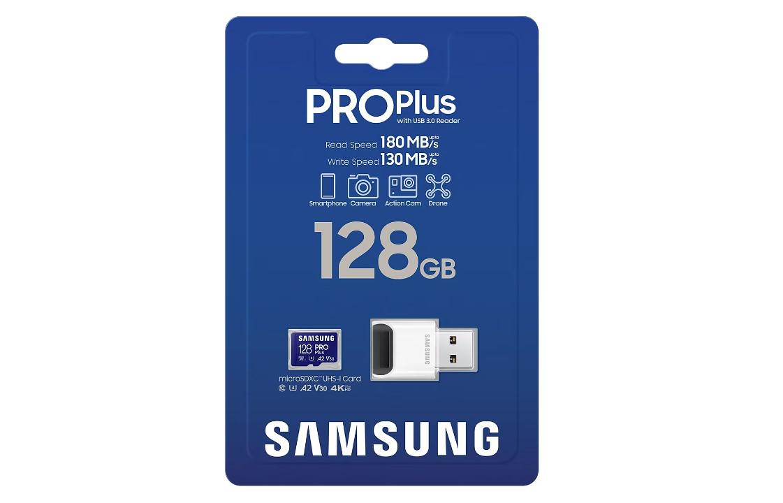 Card de Memorie MicroSDHC PRO PLUS 128GB, Class10/Grade 3 cu cititor de carduri