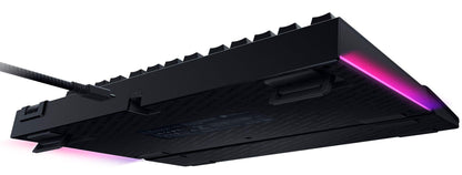 Tastatura mecanica gaming BlackWidow V4 75%, taste ABS, layout Intls. US (ISO),iluminare RGB, cu 6 butoane customizabile, suport pentru incheietura magnetic, negru