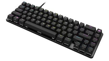 CORSAIR K65 PRO MINI RGB 65% mecanica, negru  Full Key (NKRO) with 100% Anti-Ghosting Supported in iCUE Profiles up to 50 Wired Connectivity USB 3.0 or 3.1 Type-A