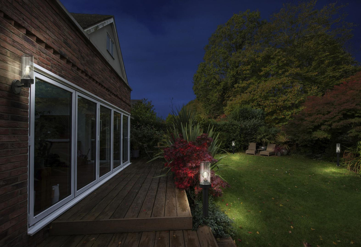 Aplica pentru exterior Ledvance ENDURA Classic Amber Wall, 1xE27, max. 12W LED, IP44, 116x295x115 mm, aluminiu/policarbonat, Gri inchis