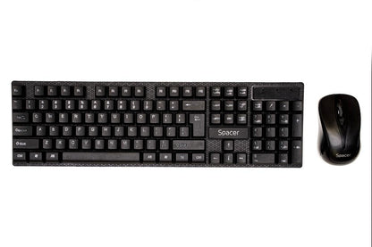 KIT Tastatura si Mouse Spacer SPDS-1100 fara fir, USB, tastatura wireless + mouse wireless, black, „SPDS-1100”