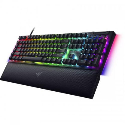 Tastatura mecanica gaming BlackWidow V4 X (Green Switch), layout US, taste ABS, layout US, cu 6 butoane customizabile, negru
