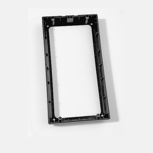Rama de plastic pentru videointerfon KV8413-open boxes-black , model valabil pentru : DS-KV8213-WME1 , DS-KV8413-WME1 , DS-KV8113-WME1, culoare : Negru .