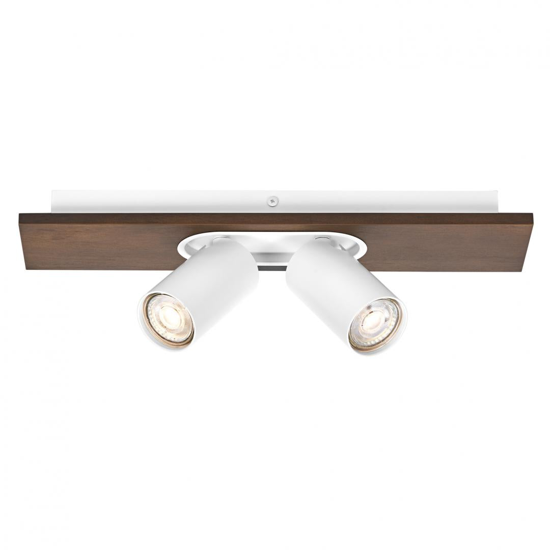 Spot LED dublu ajustabil Ledvance DECOR MERCURY, 2xGU10, 2x3.4W, 460 lm, lumina calda (2700K), dimabil, IP20, 400mm, Alb, clasa energetica G