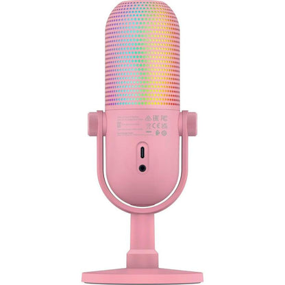 Microfon Razer Seiren V3 Mini Chroma RGB USB, frecventa raspuns 20 Hz - 20000 Hz, sensibilitate 110 dB (THD > 1% at 1 kHz), negru