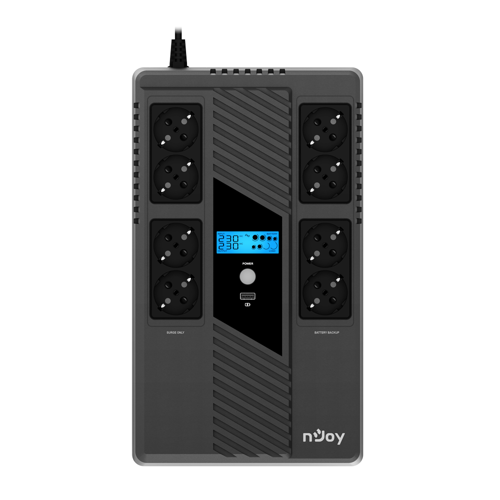 UPS nJoy Token 800 VA / 480 W  Capacity 800 VA / 480 W