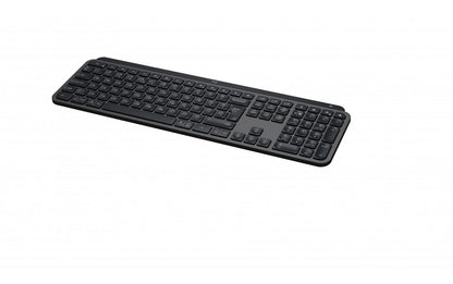 Tastatura Logitech MX Keys S, Iluminare, 2.4GHz&Bluetooth, USB-C, US INTL layout, graphite/negru
