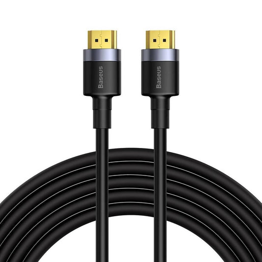 Cablu video Baseus Cafule, conectivitate HDMI (T) la HDMI (T), rezolutie maxima 4K UHD (3840 x 2160) la 60 Hz, conectori auriti, lungime 5 metri