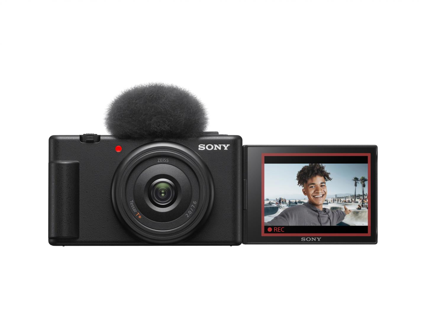 SONY Compact dedicata pentru vlogging ZV-1F 20.1MP, 7.6mm, F2 ISO 125-12.800, 1/32.000s, 4K @30fps, SD/SDXD/SDHC/x1 Micro-HDMI/x1 USB-C, Rafala 3.5-16cps, WiFi/Bluetooth, Senzor CMOS Exmor RS 1"