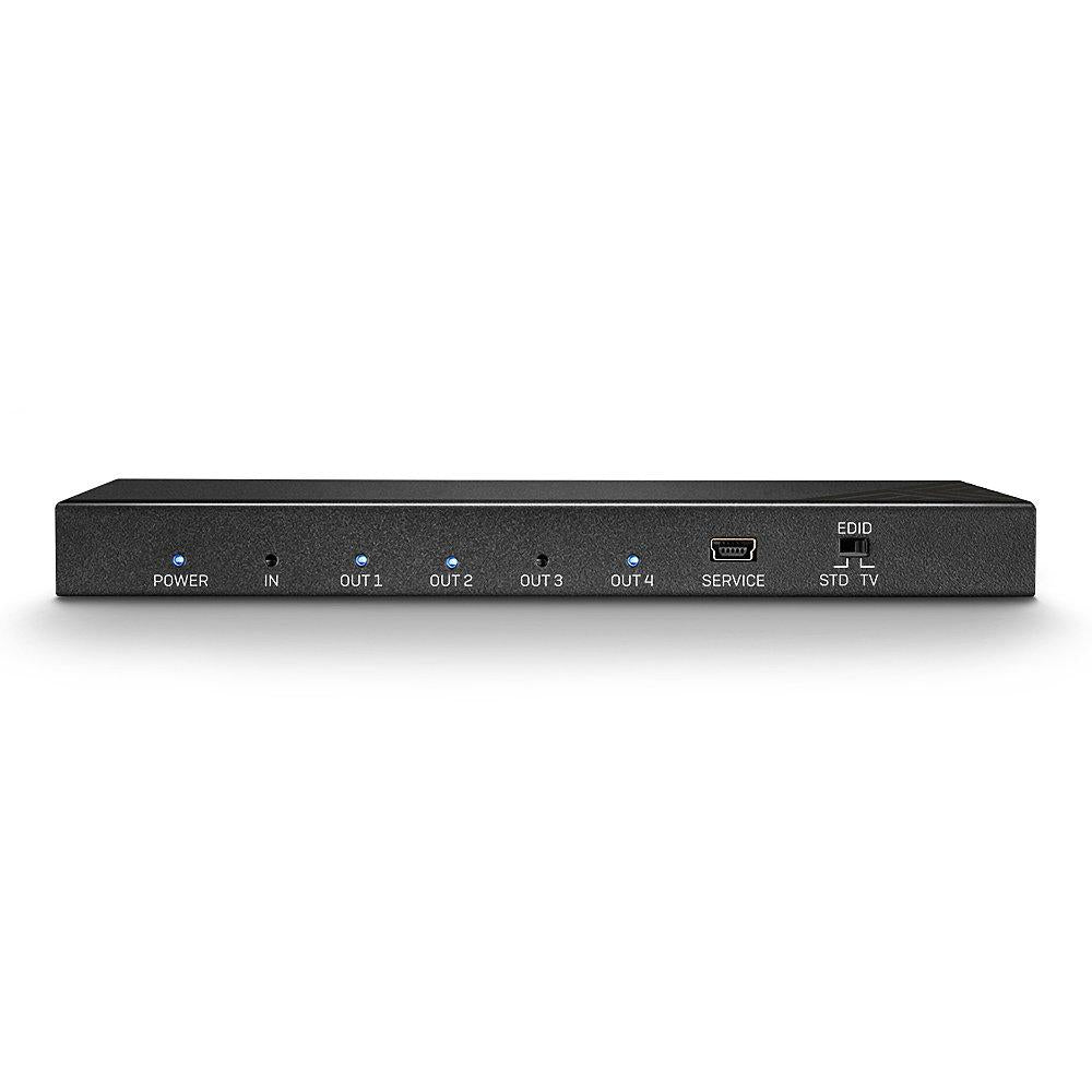 Splitter semnal video Lindy 4x HDMI 2.0 18G, latime de banda 18Gbps, rezolutie maxima 3840x2160, audio pass-through