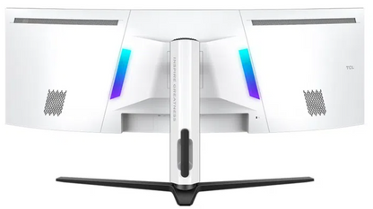 Monitor Gaming Curbat QD-mini LED TCL 57R94 57", Dual UHD (7680x2160), 120Hz, 1ms, AMD FreeSync™ Premium, NVIDIA G-Sync Compatible, R1000, Boxe 10W x2, USB Type-C 90W, Hub USB, 2x HDMI, DisplayPort, Pivot, VESA, alb