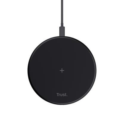 Incarcator Trust wireless Viro Fast, 20W, negru