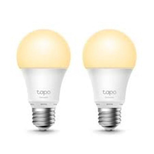 TP-Link Tapo L510E Smart bulb White 2 PACK, Yellow Wi-Fi, Dimmable, E27, Wi-Fi Protocol IEEE 802.11b/g/n, Wi-Fi Frequency 2.4 GHz Wi-Fi, 220–240 V, 50/60 Hz, 73 Ma, 806 lumens, 2,700 K, 8.7 W.