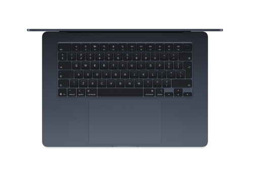 MacBook Air 15.3" Retina/Apple M4 (CPU 10-core, GPU 10-core, NeuralEngine 16-core)/16GB/512GB - Midnight - US English (CTO from MW1M3RO/A)