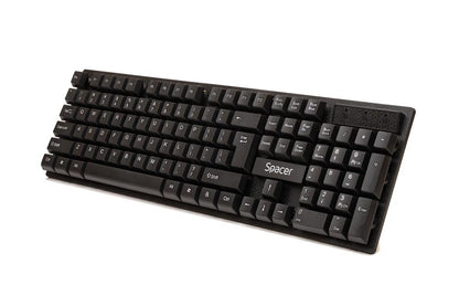 KIT Tastatura si Mouse Spacer SPDS-1100 fara fir, USB, tastatura wireless + mouse wireless, black, „SPDS-1100”