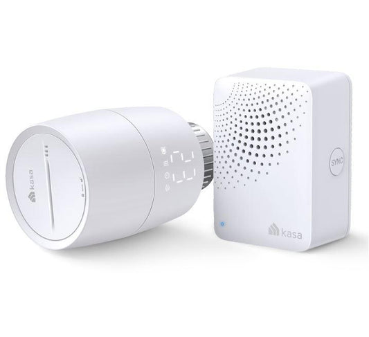 TP-LINK KE100 KIT, Termostat smart wireless pentru calorifer, 2.4 GHz Wi-Fi, 868 MHz, Android 5.0 sau mai recent?, iOS 10 sau mai recent?.