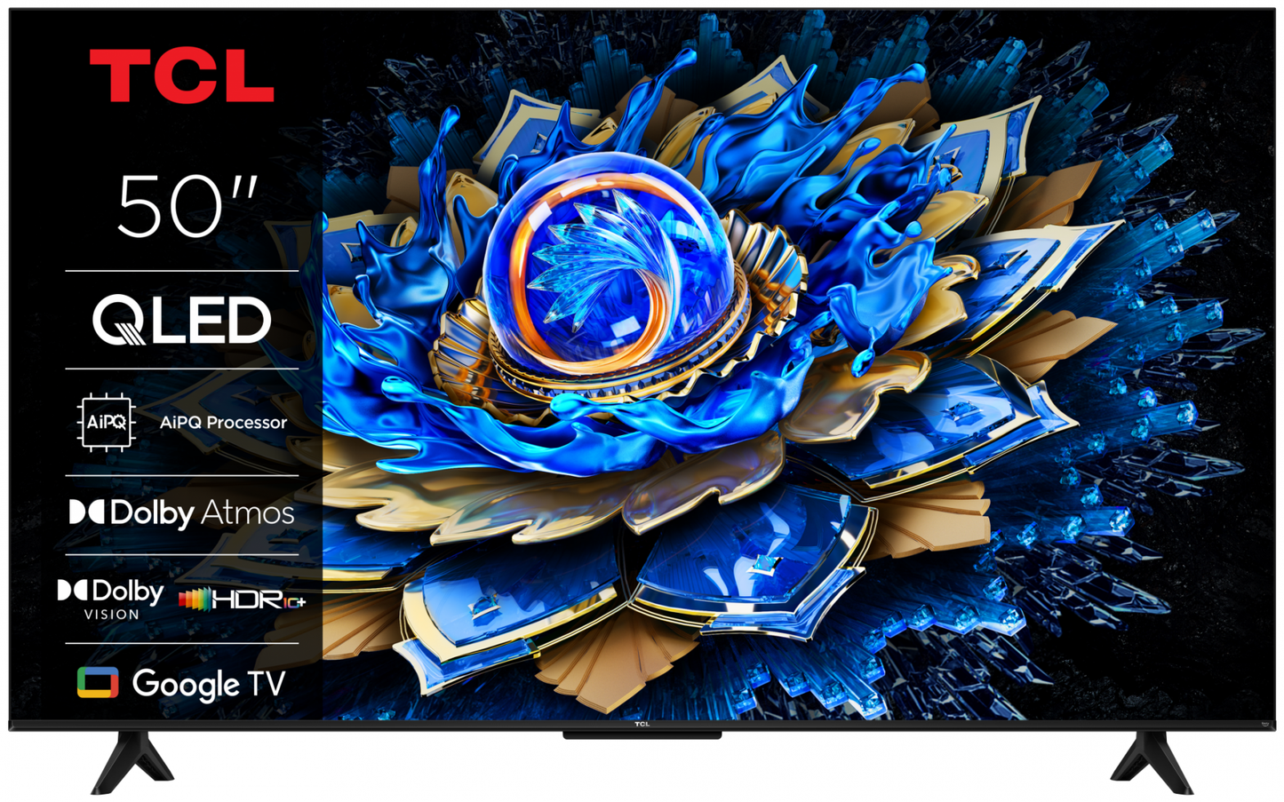 Televizor TCL QLED 50T69C, 126 cm, Smart Google TV, 4K Ultra HD, (Model 2025)
