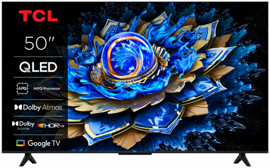 Televizor TCL QLED 50T69C, 126 cm, Smart Google TV, 4K Ultra HD, (Model 2025)