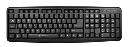 Tastatura Serioux 9400USB, cu fir, US layout, neagra, 104 taste, USB