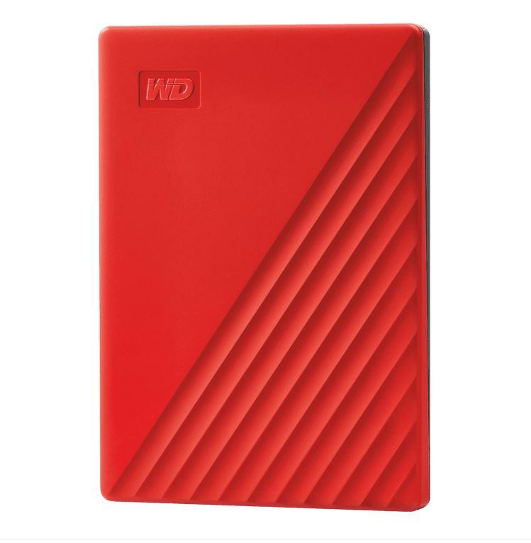 HDD Extern WD My Passport, 2TB, 2.5", Rosu, USB 3.2