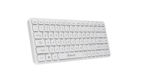 Tastatura wireless Tellur mini, numar tasete 84, dinmensiune 430 x 123 x 15 mm, alb