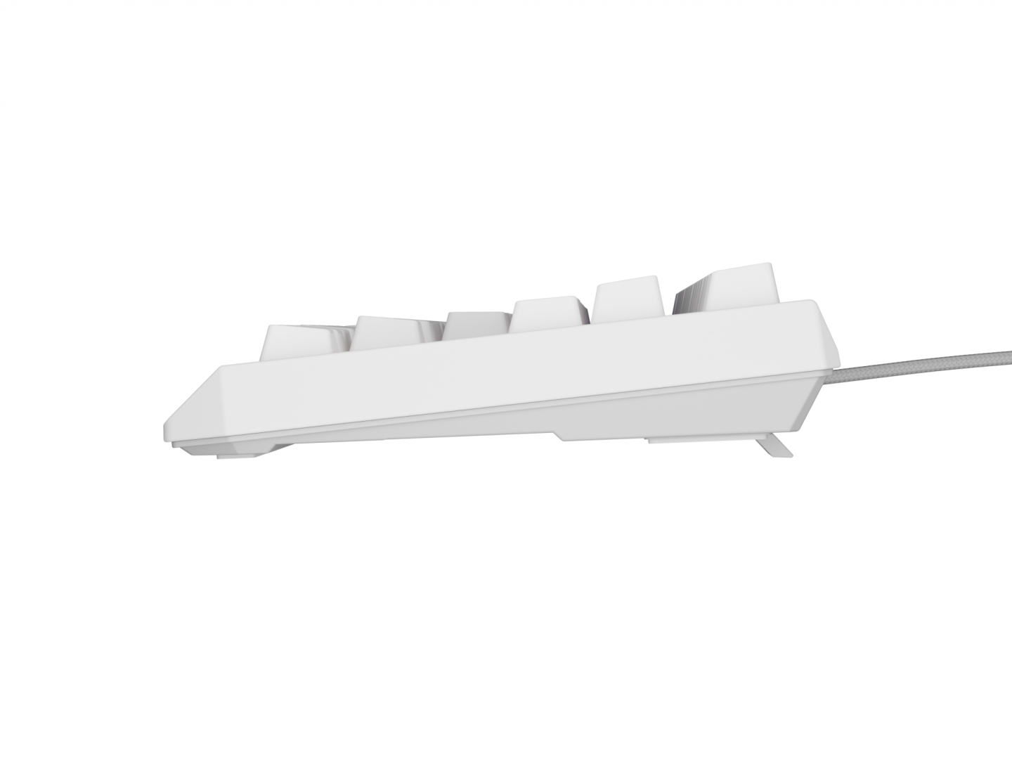 Tastatura gaming mecanica wireless Genesis Thor 230 TKL, iluminare RGB, 87 taste, 11 butoane multimedia, alb