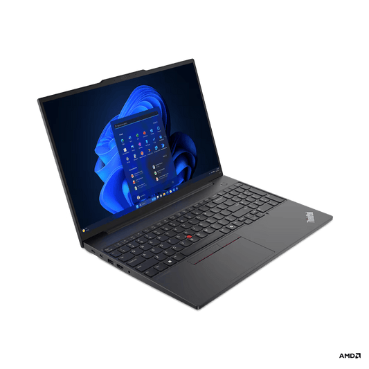 "Laptop Lenovo ThinkPad E16 Gen 2 (AMD); 16" WUXGA; AMD Ryzen 5 7535HS; Integrated AMD Radeon 660M Graphics; RAM 16GB, SSD 512GB, 3YO DOS
