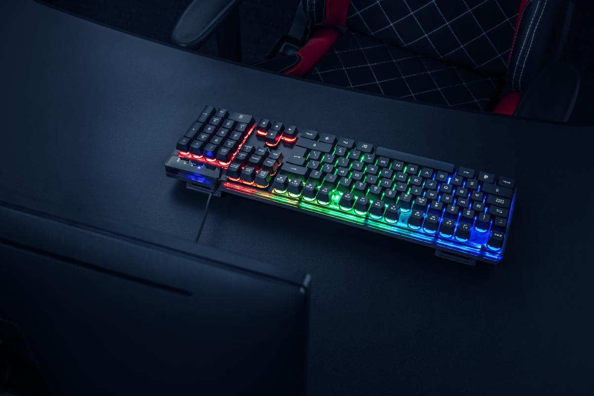 Tastatura Trust GXT 835 Azor, gaming, neagra