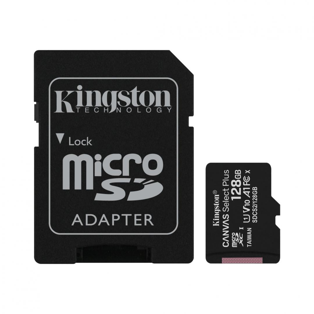 Card de Memorie MicroSDXC Kingston Select Plus, 128GB, Adaptor SD, Class 10