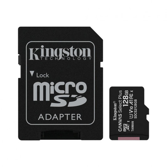 Card de Memorie MicroSDXC Kingston Select Plus, 128GB, Adaptor SD, Class 10