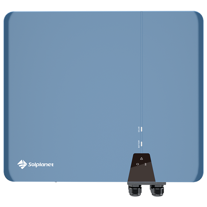 Solplanet hybrid inverter ASW6000H-T2 asymmetric, 6kW, 3P, 2 MPPT, Dongle WLAN, 20A MPPT input current, with EPS, DC SUNCLIX, AC Handa