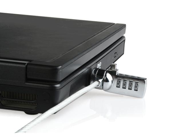 Cablu de securitate laptop Natec, lungime cablu 180 cm, material metal, gri