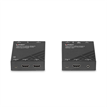 Lindy Cat.6 HDMI 4k60 KVM Extender, distanta maxima 70m latime de banda suportata  18Gbps, rezolutie maxima 3840x2160@60Hz 4:4:4 8bit, negru