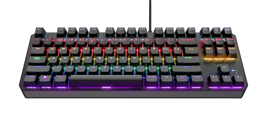 Tastatura Trust GXT834 Callaz Tenkeyless cu fir mecanica, negru