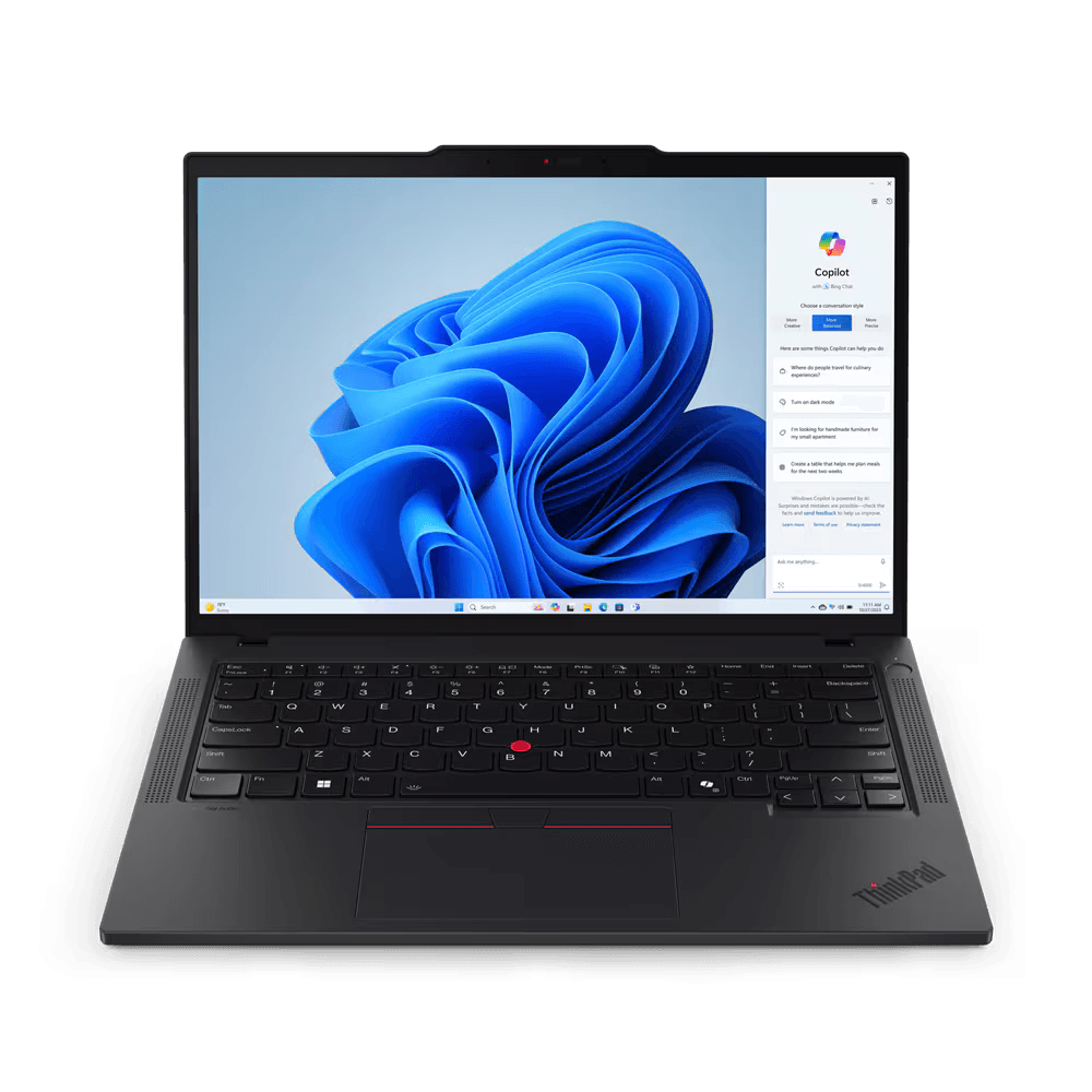 Laptop Lenovo ThinkPad T14 Gen 5 (Intel); 14" WUXGA; Intel Core Ultra 7 155U; Integrated Intel Graphics; RAM 64GB, SSD 1TB, 3YP W11P