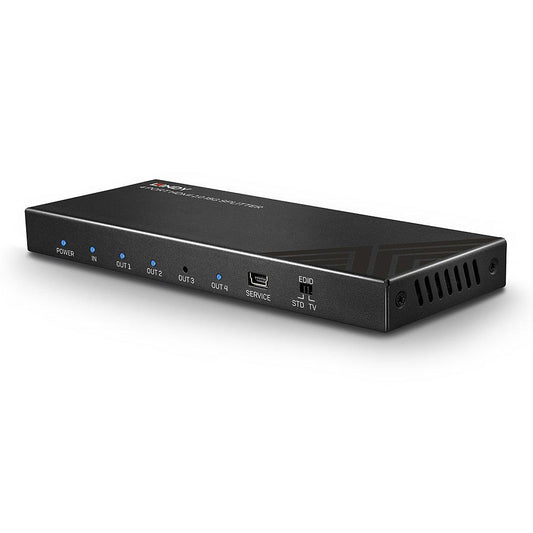 Splitter semnal video Lindy 4x HDMI 2.0 18G, latime de banda 18Gbps, rezolutie maxima 3840x2160, audio pass-through
