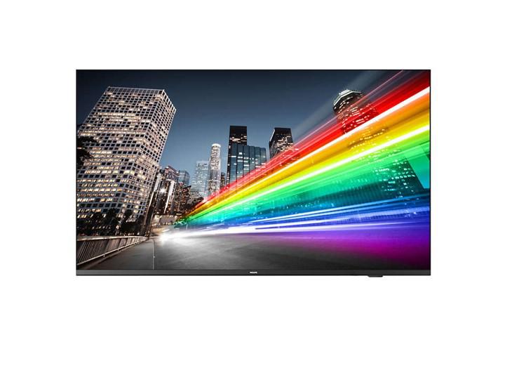TV signage Philips 50” B-Line, 4K UHD, Chromecast built-in, Google PlayStore, DVB-C/T/T2 Tuner, HDMI, Scheduler, Auto on/off, Crestr onConnected Certified v2, Neets/Extron compatible, CMND Create &Control