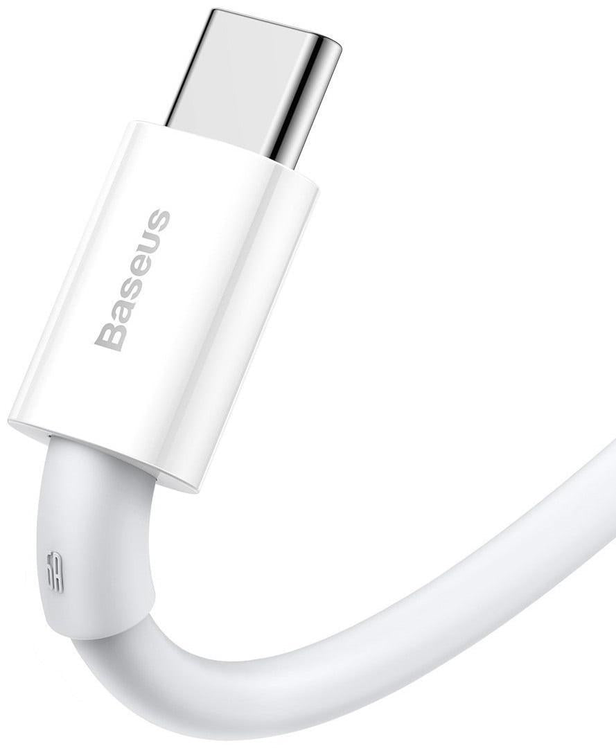 Cablu alimentare si date Baseus Superior, Fast Charging Data Cable pt. smartphone, USB la USB Type-C 66W, 2m, alb